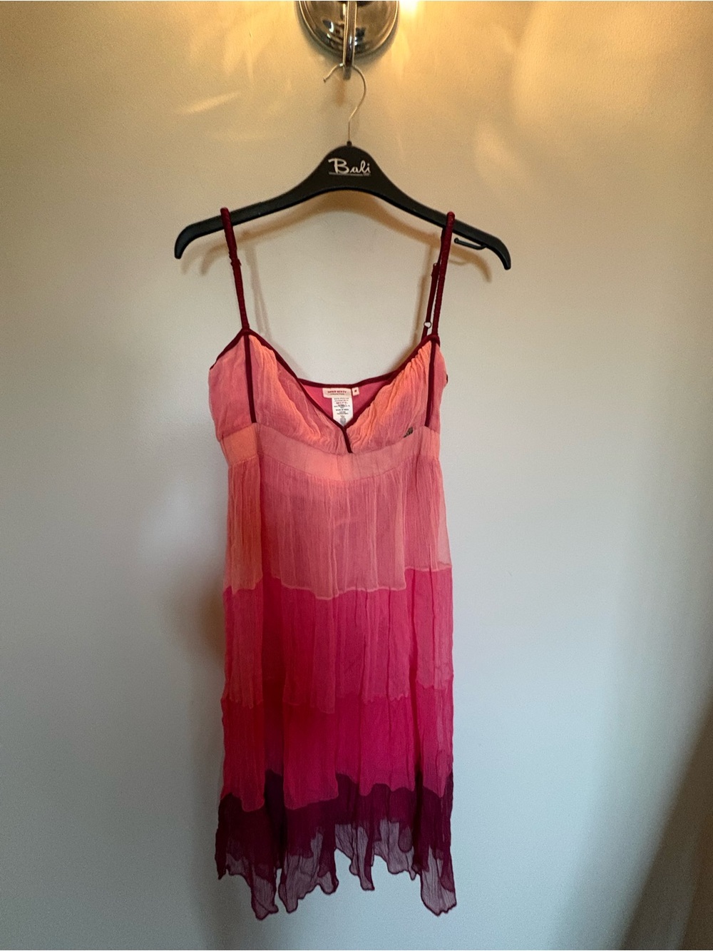 Miss Sixty dress Pink Ombre Tiered Slip Dress